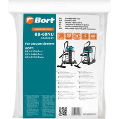 ein Satz Staubsammelbeutel für einen Staubsauger BORT BB-60NU