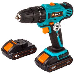 Akku-Schlagbohrmaschine BORT BAB-18Ix2Li-FD (2x1,5Ah)