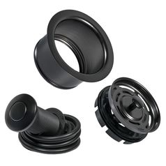Chopper-Kit Flansch + Knopf BORT (Black) (Sink Strainer)