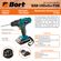 Akku-Bohrer / Treiber BORT BAB-18Ux2Li-FDK (2x1,5Ah)