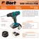 Akku-Bohrer / Treiber BORT BAB-18Ux2Li-FDK (2x1,5Ah)