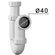 Abflussrohr BORT Drain pipe SET