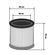 Patronenfilter für Staubsauger BORT BF-25U-HEPA